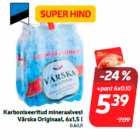 Allahindlus - Karboniseeritud mineraalvesi
Värska Originaal, 6x1,5 l