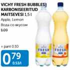 VICHY FRESH BUBBLES KARBONISEERITUD MAITSEVESI 1,5 l