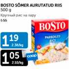 BOSTO SÕMER AURUTATUD RIIS 500 g