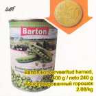 Allahindlus - Bartion konserveritud herned,400g / neto 240 g