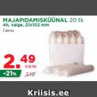 MAJAPIDAMISKÜÜNAL 20 tk