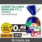 Allahindlus - LEIBUR TALLINNA
PEENLEIB 475 g