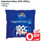 Allahindlus - Hapukoor Alma, 20%, 500 g
