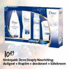 Kinkepakk Dove Deeply Nourishing: dušigeel+ihupiim+deodorant+kätekreem