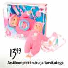 Arstikomplekt nuku ja tarvikutega