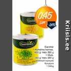 Gardner .Roheline hernes, 400g/neto 280g .Maius, 340g/neto 285g