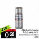 Allahindlus - Alkoholivaba õlu Baltika