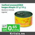 Allahindlus - Sunfood ananassitükid
kerges siirupis