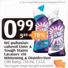 Allahindlus - WC-puhastusvahend Lime & Tough Stain Lavatory või Whitening & Disinfection