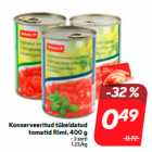 Konserveeritud tükeldatud
tomatid Rimi, 400 g