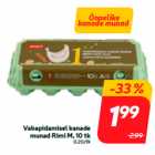 Vabapidamisel kanade
munad Rimi M, 10 tk