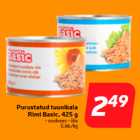 Purustatud tuunikala
Rimi Basic, 425 g