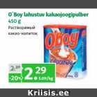 O´Boy lahustuv kakaojoogipulber
450 g