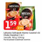 Allahindlus - Lahustuv kohvijook Warmy Caramel või
Choko Hazelnut 3 in 1