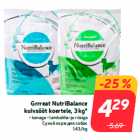 Grrreat NutriBalance
kuivsööt koertele, 3 kg*