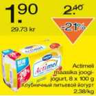 Клубничный питьевой йогурт