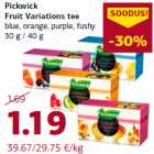 Allahindlus - Pickwick
Fruit Variations tee