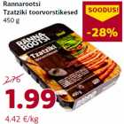 Rannarootsi
Tzatziki toorvorstikesed
450 g
