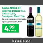 Lõuna-Aafrika GT
vein Two Oceans 0,5 L
