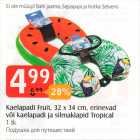 Kaelapadi Fruit, 32 x 34 cm, erinevad või kaelapadi ja silmaklapid Tropical 1 tk