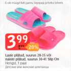 Laste plätud, suurus 28-35 või naiste plätud, suurus 36-41 Slip On