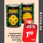 Ananassiviilud
ja -tükid mahlas
ICA