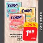 Allahindlus - Müslibatoonid
Corny, 6 x 25 g