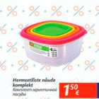 Hermeetiliste nõude komplekt