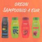 Магазин:Säästumarket,Скидка:Шампуни OREON 1 EUR