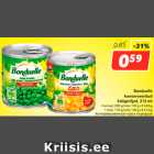 Allahindlus - Bonduelle
 konserveeritud
köögiviljad, 212 ml