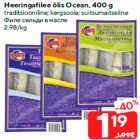 Allahindlus - Heeringafilee õlis Ocean, 400 g

