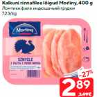 Allahindlus - Kalkuni rinnafilee lõigud Morliny, 400 g
