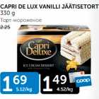 CAPRI DE LUX VANILLI JÄÄTISETORT 330 G