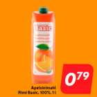 Aпельсиновый сок
Rimi Basic, 100%, 1 л