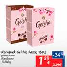 Kompvek Geisha, Fazer, 150 g