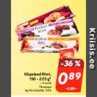 Allahindlus - Küpsised Rimi,
150 - 225 g*
