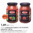 Вarri1la pastakaste Basilico või Arrabiata,
pikantne* 400 g
