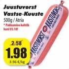 Juustuvorst
Vastse-Kuuste 
500g / Atria