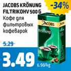 JACOBS KRÖNUNG FILTRIKOHV 500 G