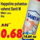 Allahindlus - Happeline puhastusvahend Sanit M Orto