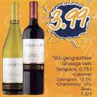 Tšili geograafilise tähisega vein Tarapaca, 0,75 l