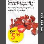 Allahindlus - Šokolaadikompvekid kirss liköör, V.Pergale, 1 kg