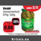 Магазин:Grossi,Скидка:Огурцы
(Консервированные)
870 г / 520 г