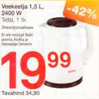 Veekeetja 1,5 l 2400 W