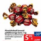 Конфеты из молочного шоколада с ореховым кремом