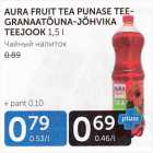 Allahindlus - AURA FRUIT TEA PUNASE TEEGRANAATÕUNA-JÕHVIKA TEEJOOK, 1,5 L