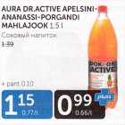 AURA DR.ACTIVE APELSINI-ANANASSI-PORGANDI MAHLAJOOK 1,5 L