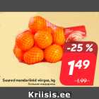 Suured mandariinid võrgus, kg
