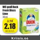 Магазин:Grossi,Скидка:Туалетный гель Duck Fresh Discs Lime 36 мл