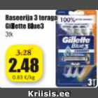 Allahindlus - Raseerija 3 teraga Gillette Blue3, 3 tk